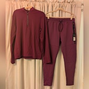 Greyson Burgundy Sweatpants & Joggers
